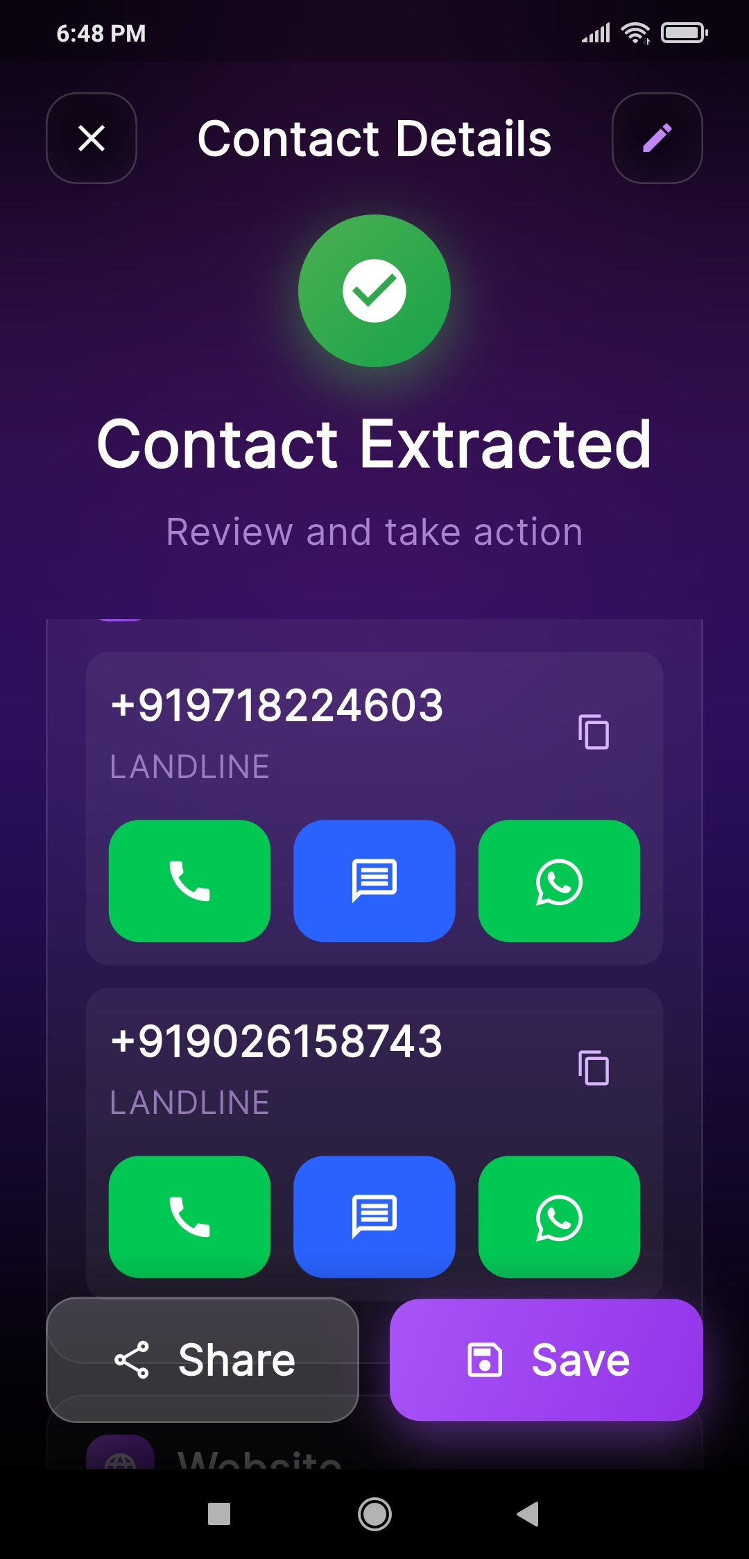 Scan2Call Screenshot 7